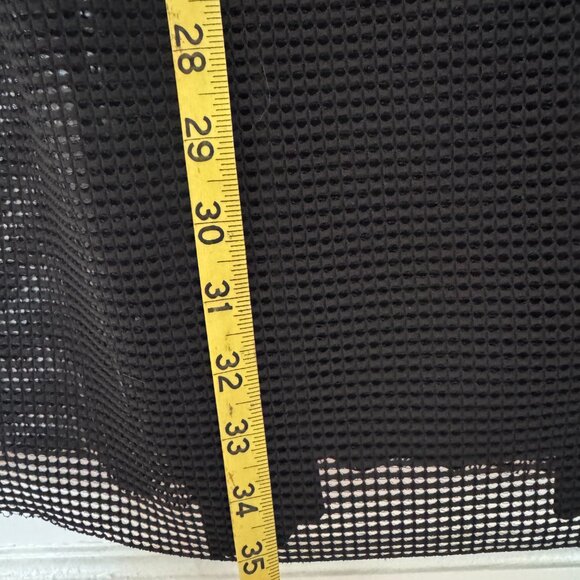 Layered Mesh Black Sleeveless Dress w/ Slip - Picture 6 of 7